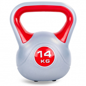 Гиря пластиковая Zelart TA-5734-14 14кг красный