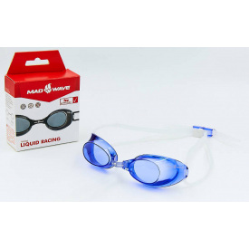Очки для плавания стартовые MadWave LIQUID RACING M045301 Темно-синий