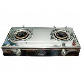 Газовая плита настольная ZGBES 2 конфорки Нержавеющая сталь (3_01433)