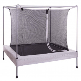 Каркасный батут с сеткой FI-2902 140х120см h-90см Белый