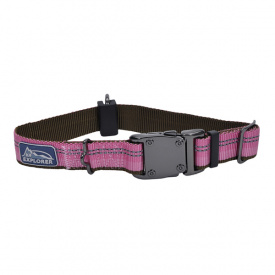 Светоотражающий ошейник для собак Coastal K9 Explorer Collar 2.5 х 30 - 46 см розовый (76484369292)