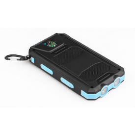 УМБ Power Bank Solar ES1600 фонарик + компас с солнечной панелью 16000 mAh Влагозащищен (ES16000)