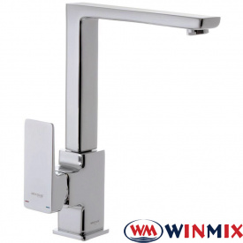 Змішувач для кухні Вухо на гайці Winmix Premium Kvadro (Chr-017), Польща
