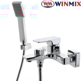 Змішувач для ванни короткий ніс Winmix Premium Kvadro Euro (Chr-009), Польща