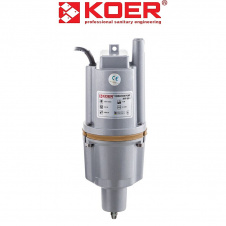 Насос вибрационный одноклапанный нижн.забор KOER KVP 60-1 (обмотка-медь) (H=70M, Q=1,2кбМ, P=250, 10м каб)