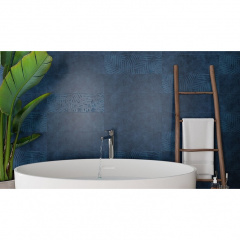 Плитка Opoczno Dixie Deco Dark Blue Satin 20х60 см Ужгород