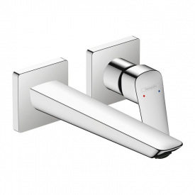 Смеситель для умывальника Hansgrohe Logis скрытого монтажа со стены 205 мм, хром (71256000)