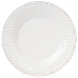 Набор Bona 3 обеденные тарелки Stone Flower диаметр 25см Белые DP40066
