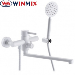 Смеситель для ванны длинный нос WINMIX Sus White EURO (Chr-006), Польша (нержавеющая сталь) Ужгород
