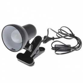 Настольная лампа в современном стиле на прищепке Brille 40W MTL-21 Черный