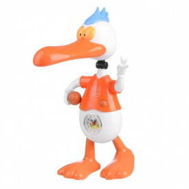 Настольная лампа с часами для детской Brille 11W TP-010 Оранжевый