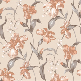 Обои на бумажной основе простые Шарм 134-01 Джулия бежевые (0,53х10м.)