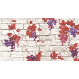 Обои на бумажной основе влагостойкие Шарм 136-06 Лидия красно-розовые (0,53х10м.)