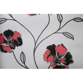 Обои на бумажной основе простые Шарм 100-05 Калипсо чёрные с красным (0,53х10м.)