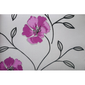 Обои на бумажной основе простые Шарм 100-06 Калипсо чёрные с сиреневым (0,53х10м.)