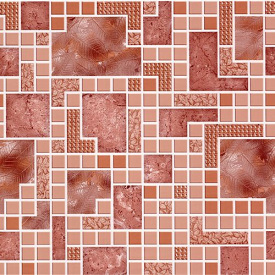 Обои на бумажной основе влагостойкие Шарм 77-01 Квадро бежевый (0,53х10м.)