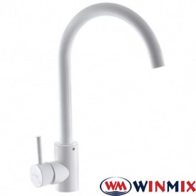Змішувач для кухні Вухо Winmix Sus White 011 білий (Chr-011), Польща (нержавіюча сталь)