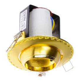Поворотный точечный светильник Brille 60W RO-39 Золотистый 161312