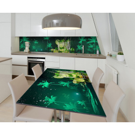 Наклейка 3Д виниловая на стол Zatarga «Тропический вкус» 600х1200 мм (Z183404st)