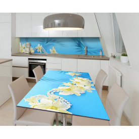 Наклейка 3Д виниловая на стол Zatarga «Ожерелье магнолии» 600х1200 мм (Z184607st)