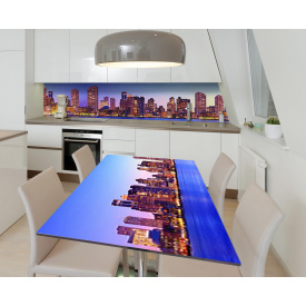 Наклейка 3Д виниловая на стол Zatarga «Пристань Сингапура» 650х1200 мм (Z184205/1st)