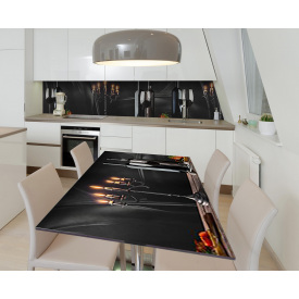 Наклейка 3Д виниловая на стол Zatarga «Барский ужин» 600х1200 мм (Z184099st)