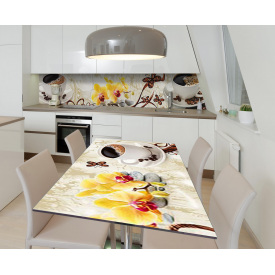 Наклейка 3Д виниловая на стол Zatarga «Кофейное благоухание» 600х1200 мм для домов, квартир, столов, кофейн, Z184467st