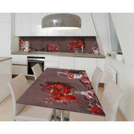 Наклейка 3Д виниловая на стол Zatarga «Старая охра» 600х1200 мм (Z183346st)