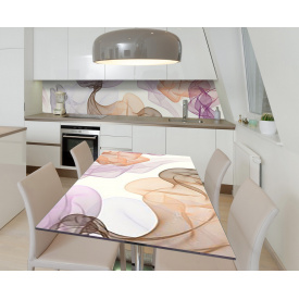 Наклейка 3Д вінілова на стіл Zatarga "Повітряний шифон" 650х1200 мм (Z184304/1st)