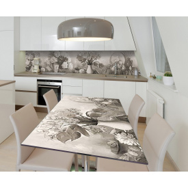 Наклейка вінілова на стіл Zatarga  "Пастельний Натюрморт" 600х1200 мм