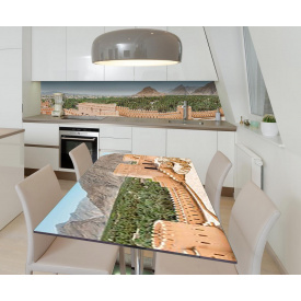 Наклейка вінілова на стіл Zatarga  "Фортеця в пустелі" 600х1200 мм