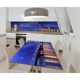 Наклейка виниловая на стол Zatarga "Серый Город" 650х1200 мм