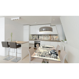 Наклейка вінілова на стіл Zatarga "Газета" 600х1200 мм Z180682st