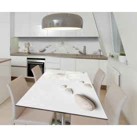 Наклейка виниловая на стол Zatarga "Камни Лотосы" 600х1200 мм (Z181386st)