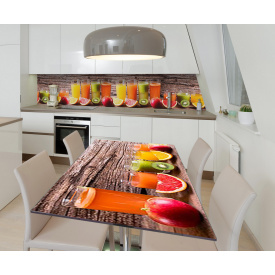 Наклейка вінілова на стіл Zatarga  "Смузі" 650х1200 мм