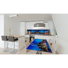 Наклейка виниловая на стол Zatarga «Радужный город» 600х1200 мм Z180438st