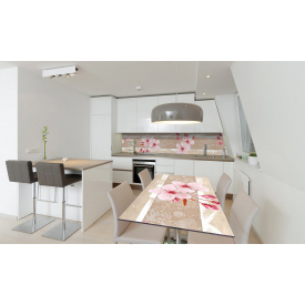 Наклейка вінілова на стіл Zatarga «Рожеві Квіти Вишні» 600х1200 мм Z180854st