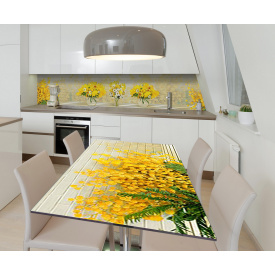 Наклейка виниловая на стол Zatarga "Мимоза" 600х1200 мм