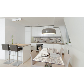 Наклейка вінілова на стіл Zatarga «Італійська кава» 600х1200 мм Z180652st