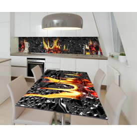 Наклейка вінілова на стіл Zatarga  "Віскі, що горить" 600х1200 мм Z181702st