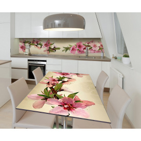Наклейка вінілова на стіл Zatarga  "Рожева сакура" 650х1200 мм