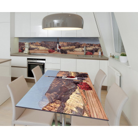 Наклейка вінілова на стіл Zatarga  "Гори та Вино" 650х1200 мм