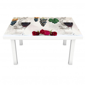 Наклейка виниловая на стол Zatarga "Красное вино" 650х1200 мм (Z181305/1st)