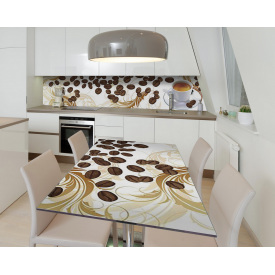 Наклейка виниловая на стол Zatarga "Нарисованный Кофе" 650х1200 мм