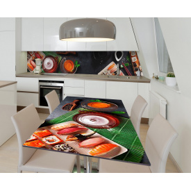 Наклейка 3Д виниловая на стол Zatarga «Идеальный сэт» 600х1200 мм (Z184411st)