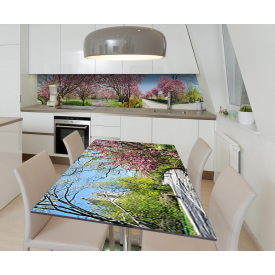 Наклейка вінілова на стіл Zatarga  "Квітучий сад" 650х1200 мм