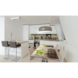 Наклейка вінілова на стіл Zatarga «Незвичайні квіти» 650х1200 мм Z180758/1st