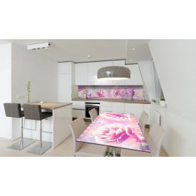 Наклейка вінілова на стіл Zatarga «Півонії Фотоплівка» 650х1200 мм Z180760/1st