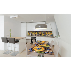 Наклейка вінілова на стіл Zatarga «Черничні кекси» 600х1200 мм Z180805st