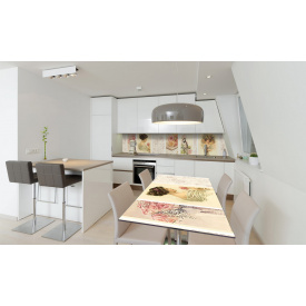 Наклейка вінілова на стіл Zatarga «Вінтажні Картини» 600х1200 мм Z180408st